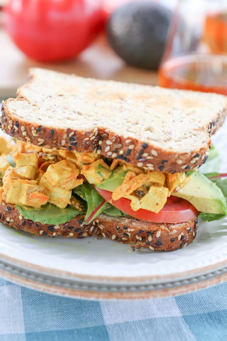 Curried Chicken Salad Sandwiches - a summertime favorite for picnics and barbecues