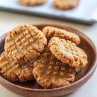 Flourless Peanut Butter Cookies - grain-free, dairy-free, refined sugar-free and delicious!