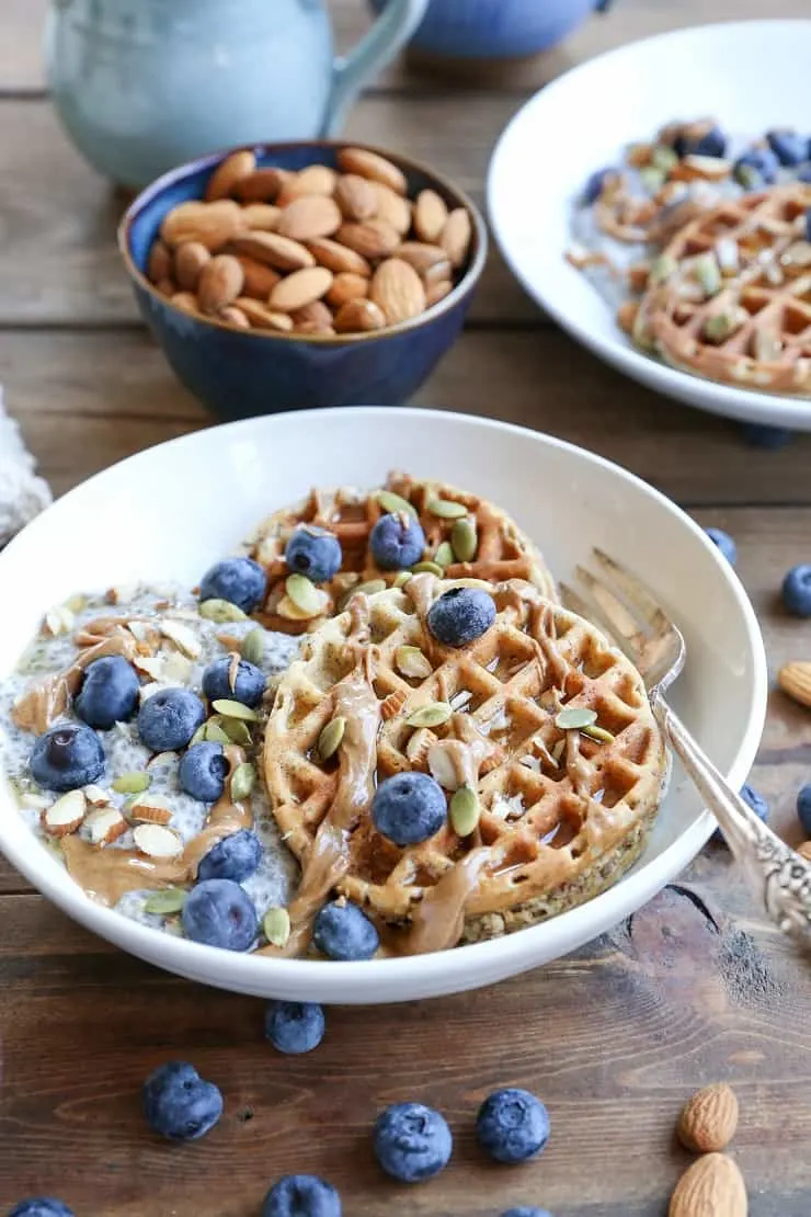 Grain-Free Hazelnut Flour Waffles - dairy-free, gluten-free, and paleo. These easy blender waffles are healthy and come together quickly!