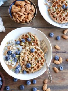 Grain-Free Hazelnut Flour Waffles - dairy-free, gluten-free, and paleo. These easy blender waffles are healthy and quick to prepare!