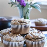 Grain-Free Paleo Chocolate Chip Muffins made with almond flour and pure maple syrup - a healthy breakfast or snack recipe!