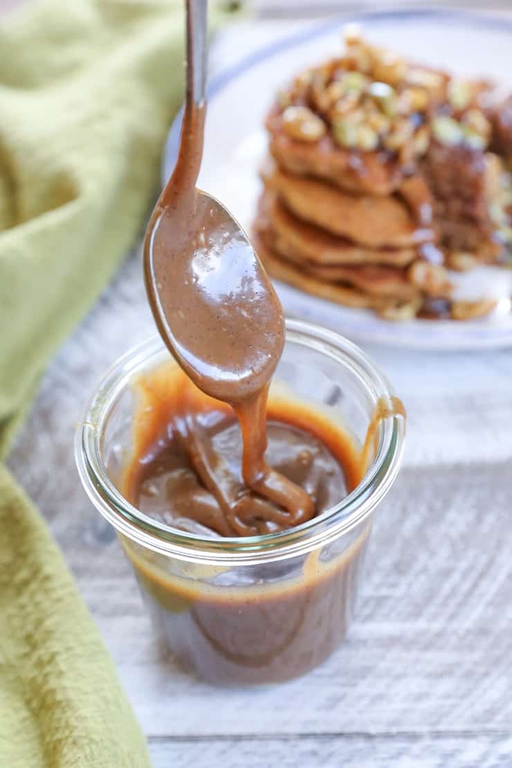 Chai-Spiced Paleo Salted Caramel - a dairy-free, refined sugar-free, vegan version of classic salted caramel