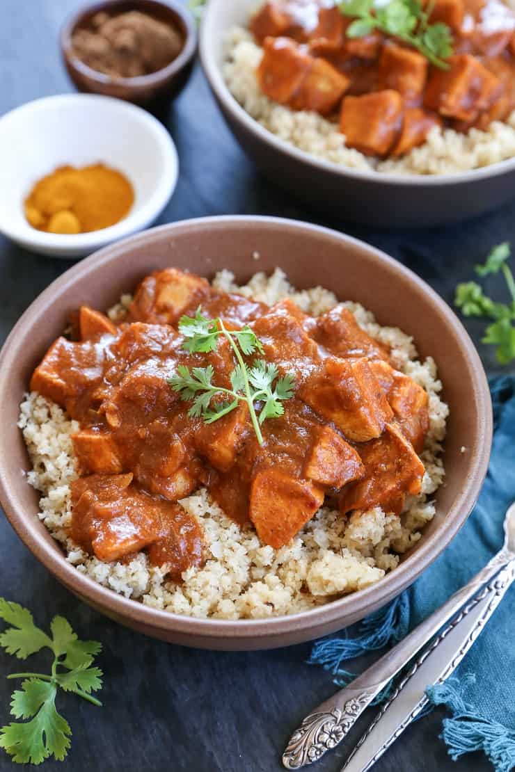 Paleo Butter Chicken - a cleaner version of classic Indian Butter Chicken without the heavy cream. Easy to prepare and flavorful! #healthy #dinner #recipe