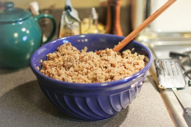 quinoa with mushrooms