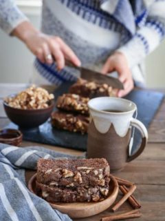 Paleo Maple Walnut Bread - grain-free, refined sugar-free, dairy-free and healthy quick bread made with almond flour and pure maple syrup