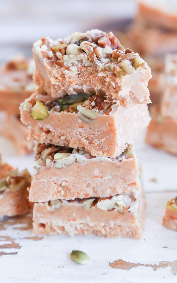 Vegan Sweet Potato Fudge - dairy-free, naturally sweetened, and paleo