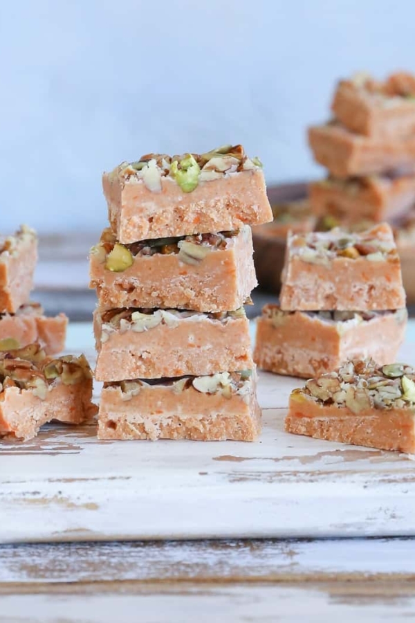 Vegan Sweet Potato Fudge - dairy-free, naturally sweetened, and paleo