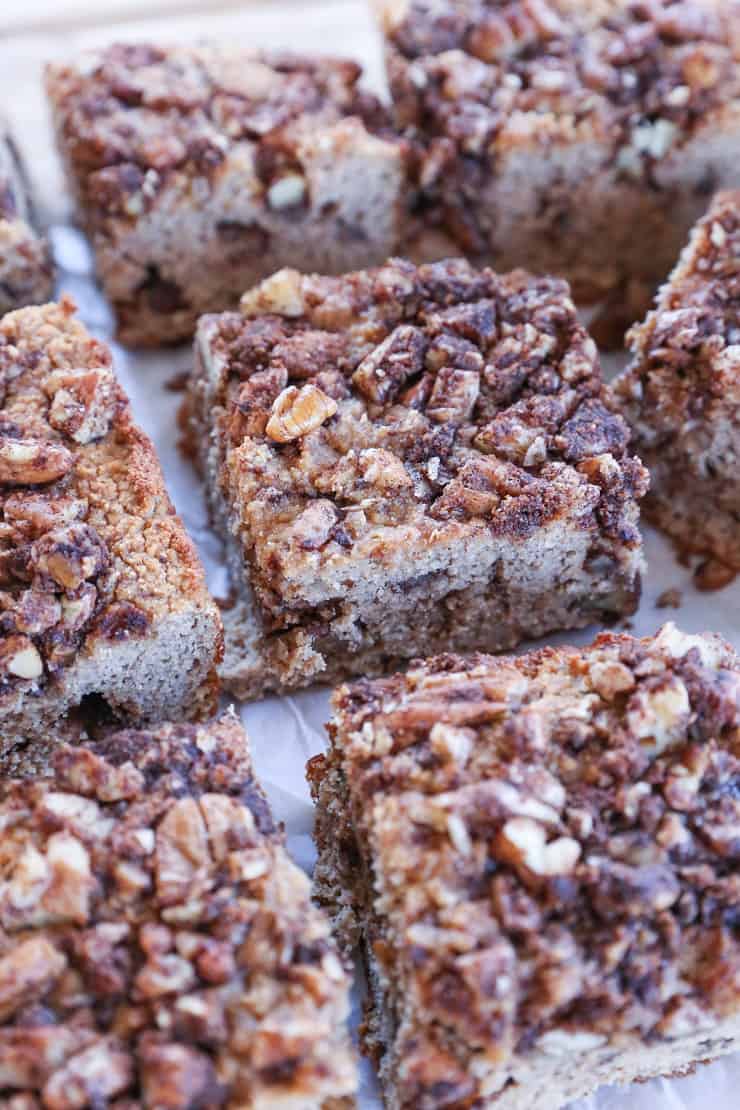 Chai Spiced Paleo Coffee Cake made with coconut flour and almond flour - this grain-free, dairy-free, refined sugar-free treat is absolutely delicious and healthy!