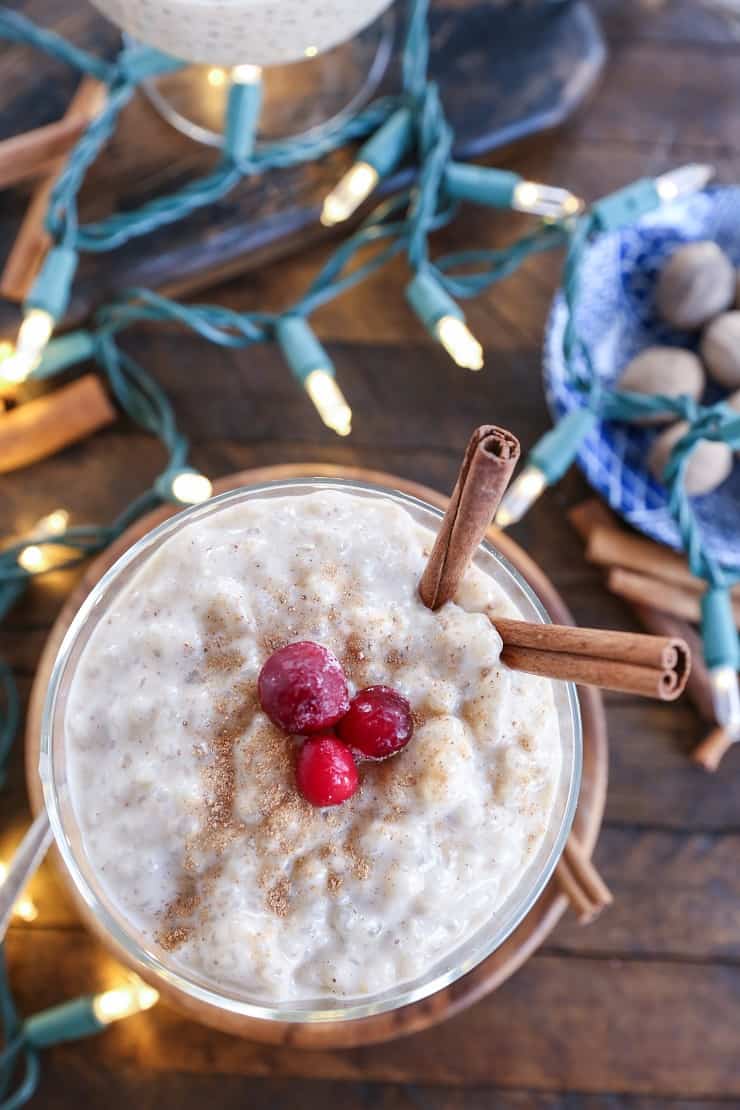 Eggnog Tapioca Pudding (Paleo) - a refined sugar-free, dairy-free dessert that is rich and decadent for the holidays