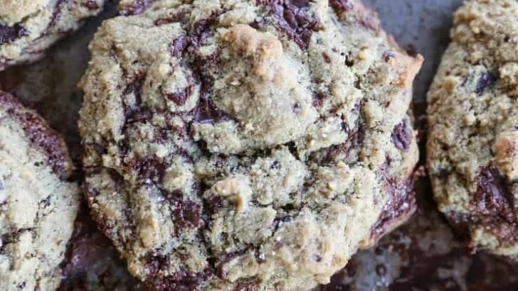 The BEST gooey Paleo Chocolate Chip Cookies! These grain-free cookies taste just like classic homemade chocolate chip cookies.