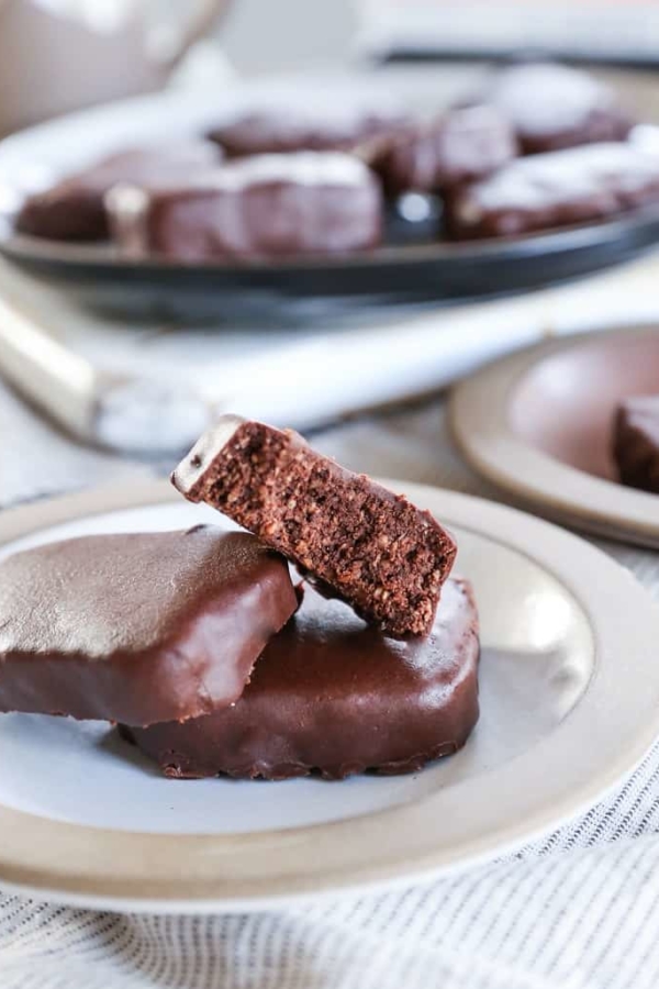Paleo Chocolate Shortbread Cookies - grain-free, refined sugar-free, dairy-free, and incredibly delicious! | TheRoastedRoot.net