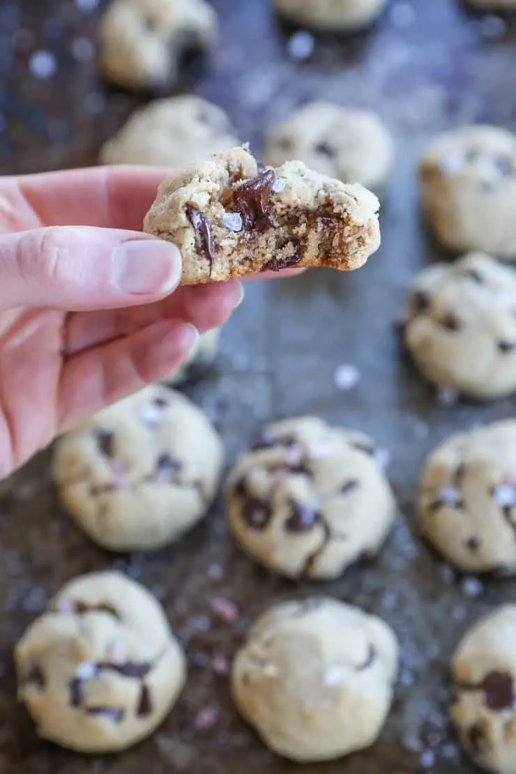 Soft, Chewy, Gooey Paleo Chocolate Chip Cookies - THE BEST grain-free, refined sugar-free paleo chocolate chip cookie recipe!
