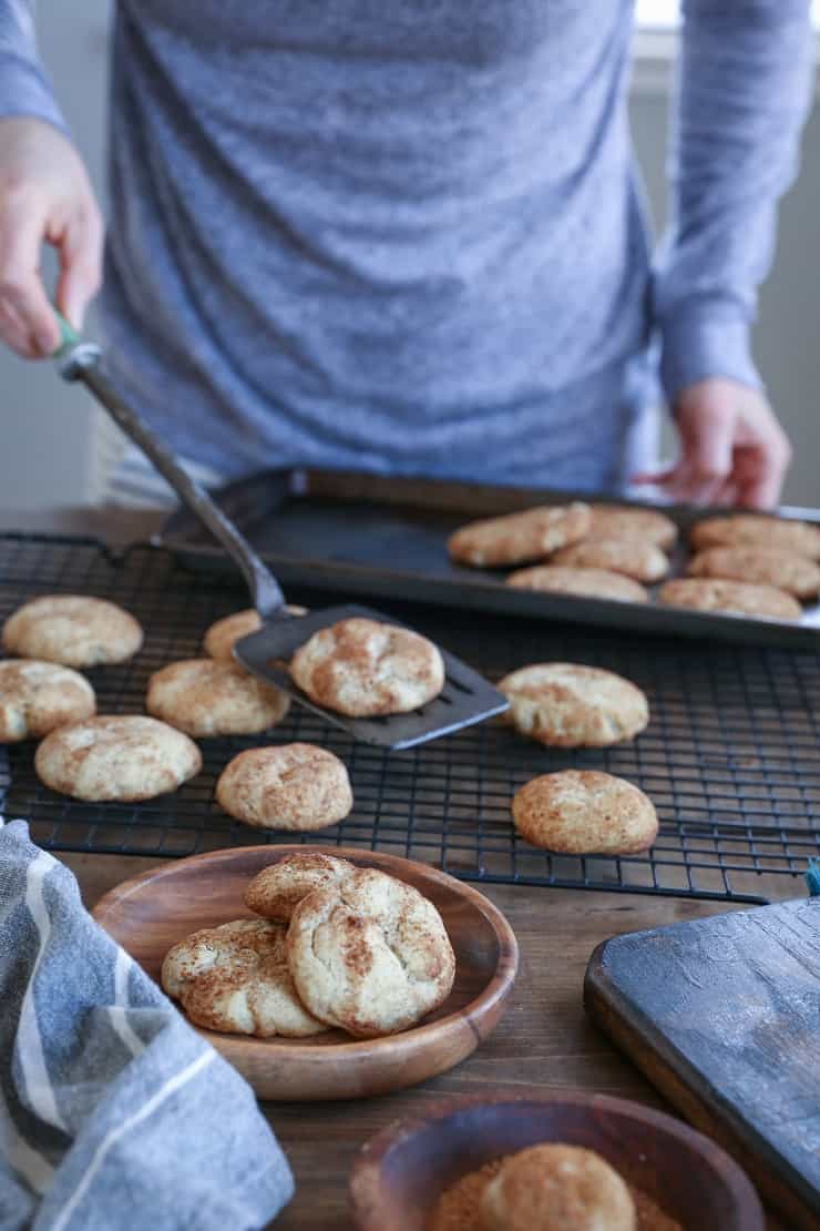 Vegan Snickerdoodles - 2 recipes for vegan snickerdoodles - a grain-free version, and a gluten-free version. Dairy-free, refined sugar-free, and healthy! 