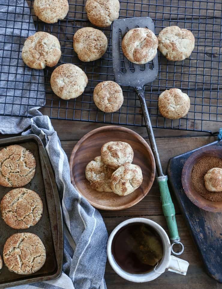 Vegan Snickerdoodles - 2 recipes for vegan snickerdoodles - a grain-free version, and a gluten-free version. Dairy-free, refined sugar-free, and healthy! 