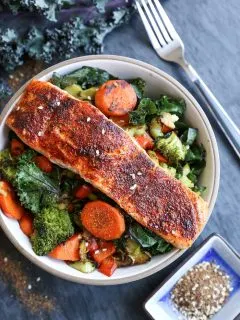 Crispy Skin Salmon takes only 15 minutes to make! Serve it up with your favorite sides for an amazing nourishing meal.