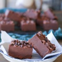 Dairy-Free Fudge (Paleo) - naturally sweetened, paleo, and easy to make, this silky smooth fudge tastes like the real deal!