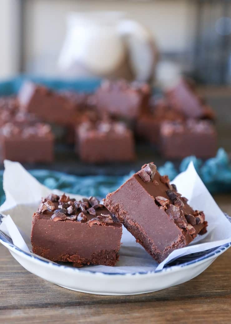 Dairy-Free Fudge (Paleo) - naturally sweetened, paleo, and easy to make, this silky smooth fudge tastes like the real deal!