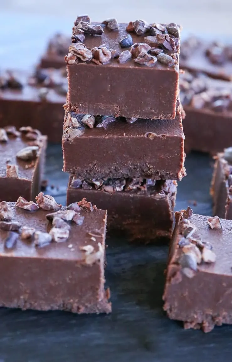 Dairy-Free Fudge (Paleo) - naturally sweetened, paleo, and easy to make, this silky smooth fudge tastes like the real deal!