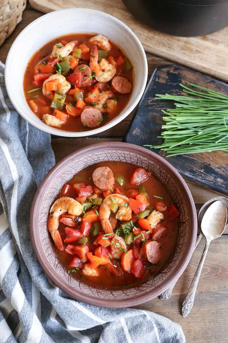 Shrimp Gumbo Soup - a quick and easy approach to the classic Louisiana meal