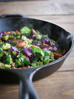 Easy Go-To Stir Fry Vegetables Recipe - simple to prepare, colorful, nutritious #paleo #whole30