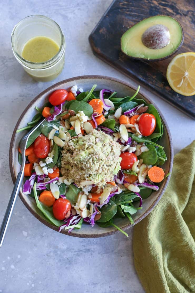 3-Ingredient Mayo-Free Tuna Salad - a quick and easy lunch recipe.