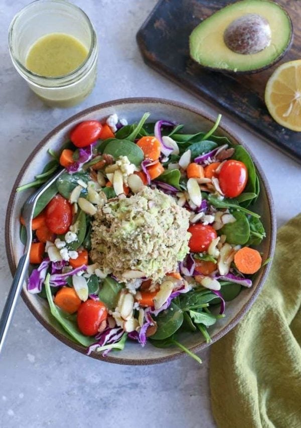 3-Ingredient Mayo-Free Tuna Salad - a quick and easy lunch recipe.