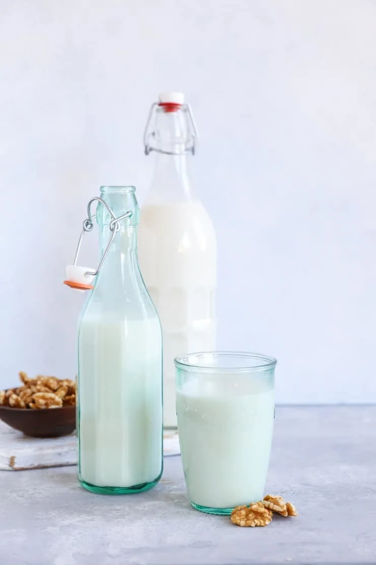 How to Make Walnut Milk, or any other type of nut milk, at home. This easy photo tutorial will inspire you to never buy almond milk from a store again!