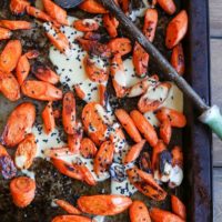 Orange-Ginger Roasted Carrots - a healthy flavorful side dish that happens to be paleo and vegan