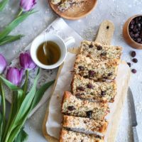 Paleo Cranberry Orange Banana Bread - grain-free, refined sugar-free, dairy-free, gluten-free, and healthy. #breakfast #snack #recipe