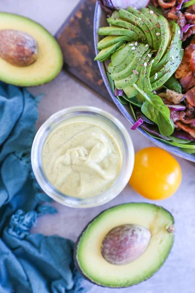 California Cobb Salad with Chipotle Avocado Ranch Dressing