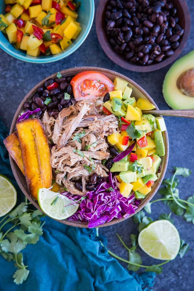 Easy Meal Prep Carnitas Burrito Bowl Recipe - Gluten Free