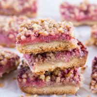 Paleo Strawberry Crumb Bars - grain-free, refined sugar-free, dairy-free and healthy