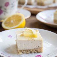 No Bake Paleo Lemon Bars - dairy-free, grain-free, refined sugar-free, and vegan