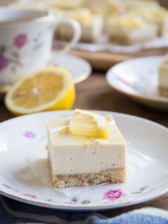 No Bake Paleo Lemon Bars - dairy-free, grain-free, refined sugar-free, and vegan