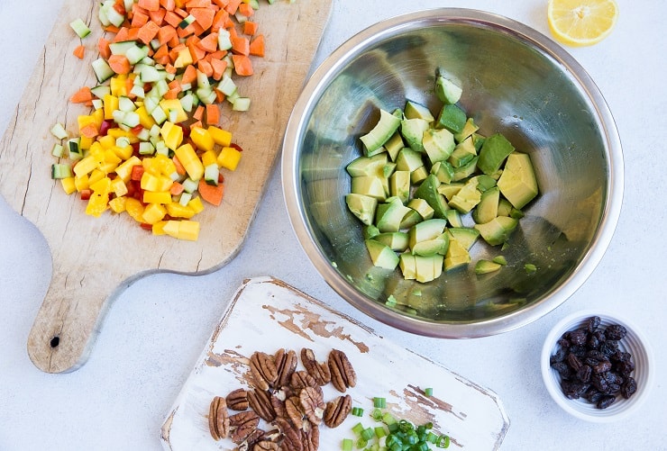 Mango Avocado Chicken Salad ingredients