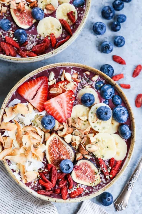 The Ultimate Acai Bowl - a delicious and nutrient-dense breakfast | TheRoastedRoot.net #paleo #vegan #healthy