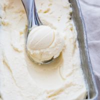 scoop of keto ice cream