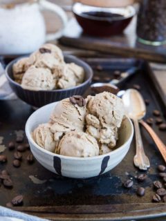 Keto Coffee Ice Cream - a low-carb ice cream recipe that is sugar-free and easy to prepare. Perfect for those who are watching their sugar intake or follow the keto diet. | TheRoastedRoot.net #keto #lowcarb
