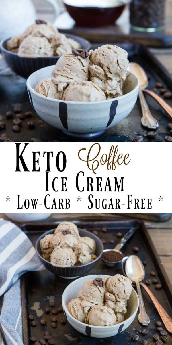 Keto Coffee Ice Cream - a low-carb ice cream recipe that is sugar-free and easy to prepare. Perfect for those who are watching their sugar intake or follow the keto diet. | TheRoastedRoot.net #keto #lowcarb
