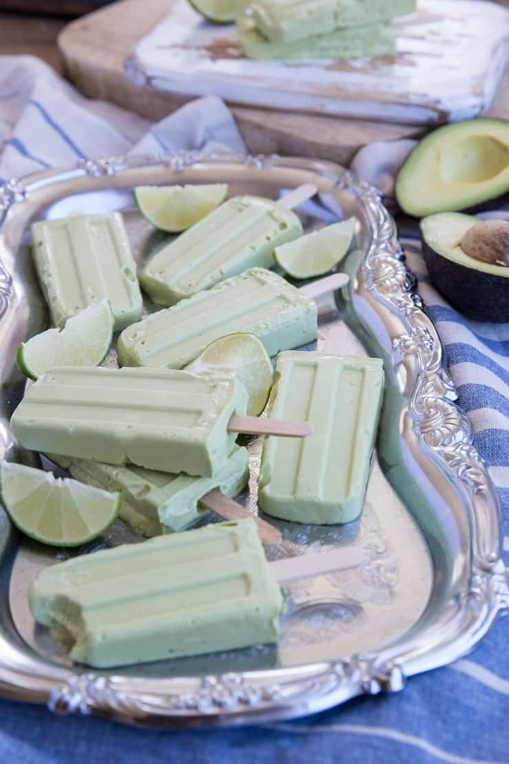 Vegan Key Lime Popsicles - dairy-free, paleo, with a Keto option. These easy popsicles only require a few basic ingredients!