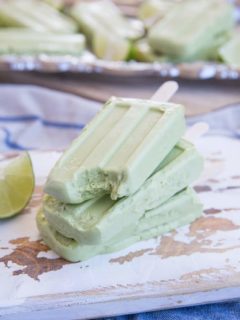 Easy 5-Ingredient Vegan Key Lime Popsicles with a keto option. This easy dairy-free and paleo popsicle recipe only requires a few basic ingredients