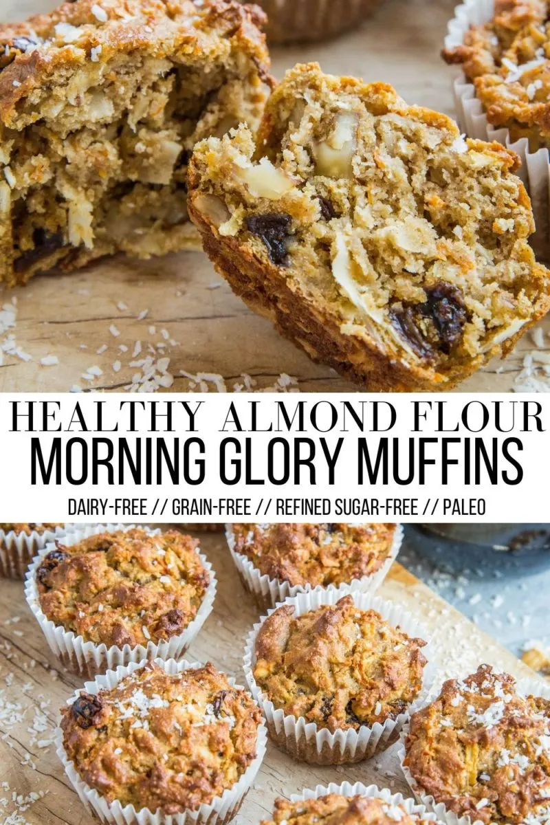 Almond flour morning glory muffins