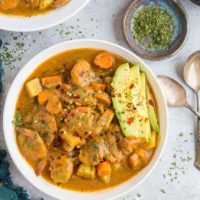 Dairy-Free Paleo Shrimp Chowder - a healthy gluten-free chowder recipe that is still thick, creamy, and delicious | TheRoastedRoot.com