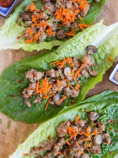 Instant Pot Paleo Asian Turkey Lettuce Wraps - low-carb, paleo, keto, whole30 and delicious! | TheRoastedRoot.com