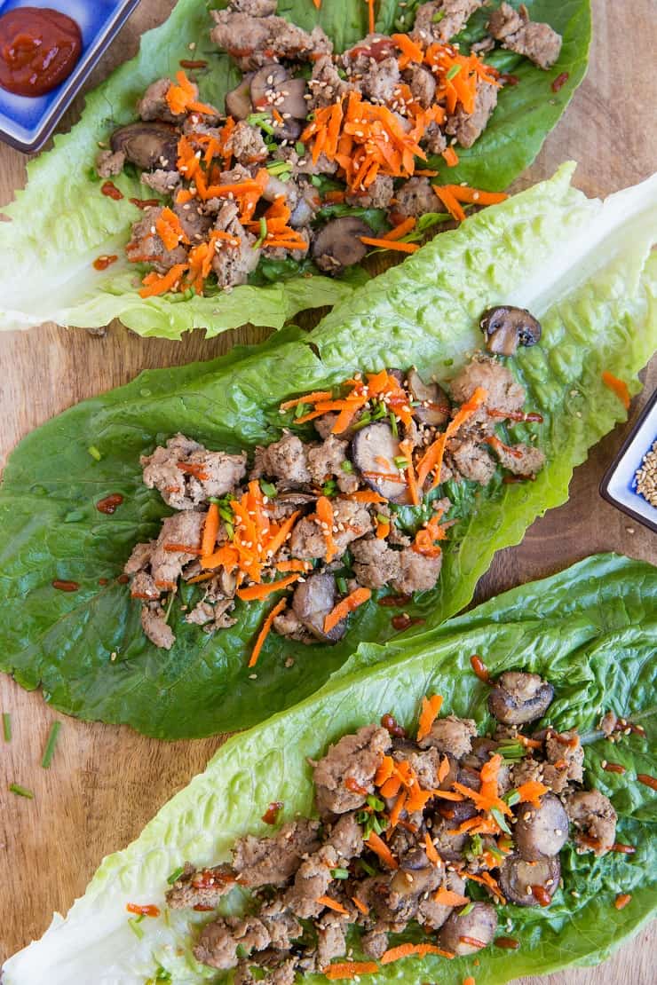 Instant Pot Paleo Asian Turkey Lettuce Wraps - low-carb, paleo, keto, whole30 and delicious! | TheRoastedRoot.com