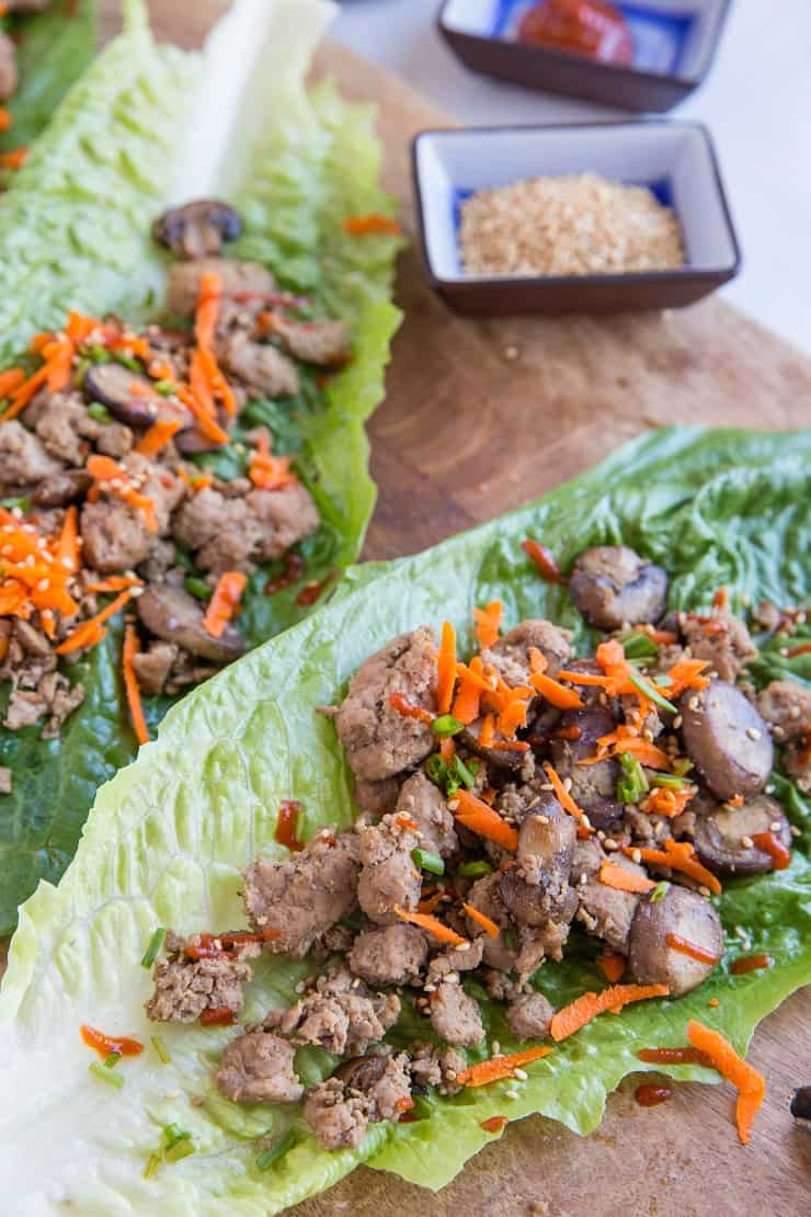 Instant Pot Keto Asian Turkey Lettuce Wraps - low-carb, paleo, keto, whole30 and delicious! | TheRoastedRoot.com