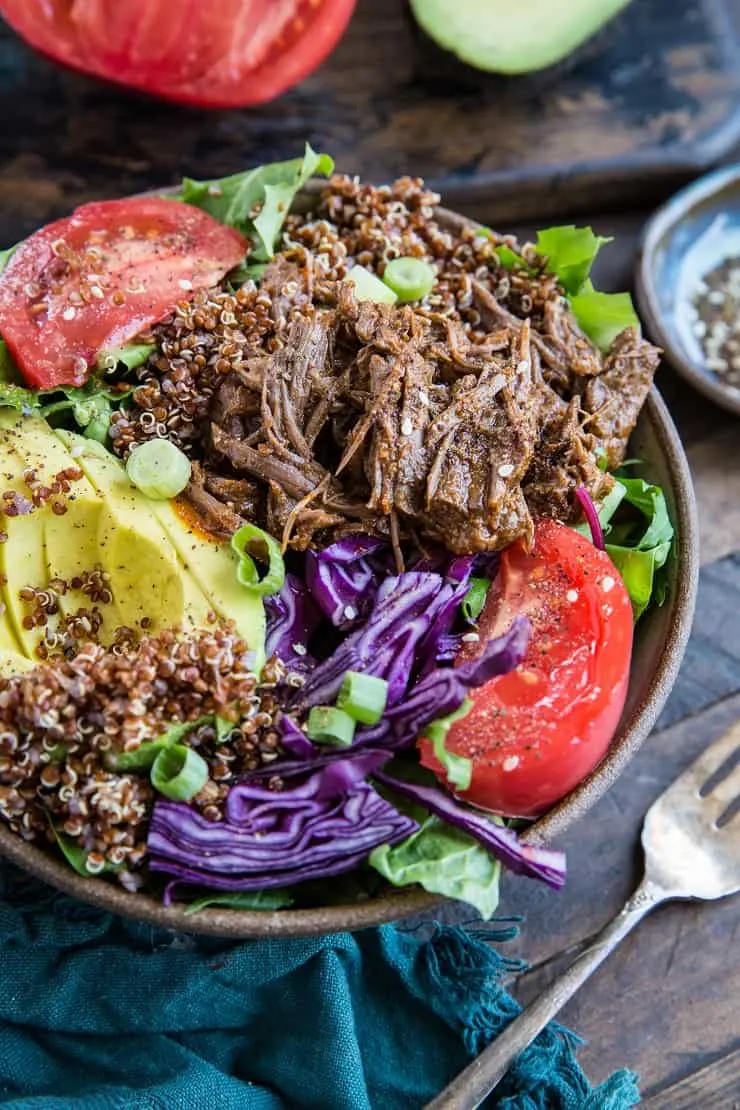 Keto Instant Pot Barbacoa Beef made with 8 simple ingredients - a Whole30, paleo, low-carb dinner recipe | TheRoastedRoot.com