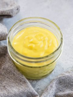 Orange-Turmeric Tahini Sauce - paleo, vegan, perfect for drizzling on just about anything to spruce it up! | TheRoastedRoot.net #glutenfree #healthyrecipe