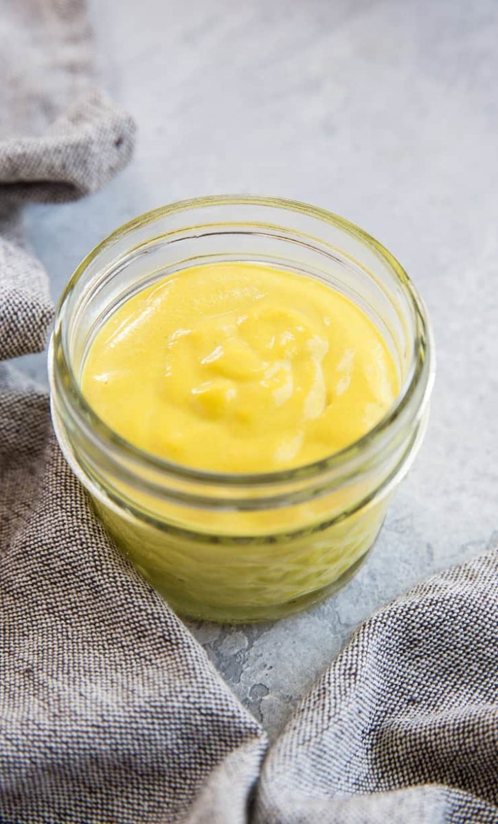 Orange-Turmeric Tahini Sauce - paleo, vegan, perfect for drizzling on just about anything to spruce it up! | TheRoastedRoot.net #glutenfree #healthyrecipe