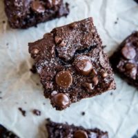 Paleo Vegan Fudge Brownies (with a Keto option) - grain-free, refined sugar-free, dairy-free, egg-free, and insanely rich and delicious